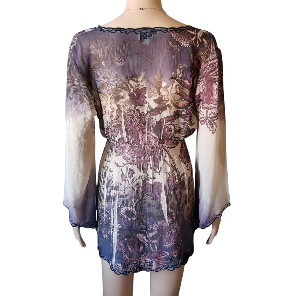 Vintage Cleo Flowy Floral Top - Picture 4 of 6